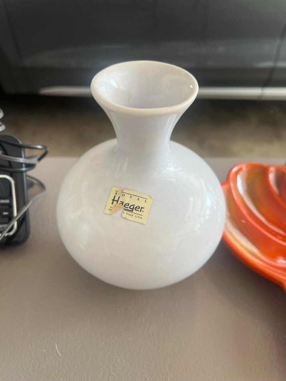 Haeger Pottery Vase White